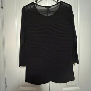 Women's Black Blouse in Size Large by Cache